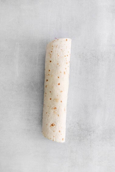 A rolled up tortilla.