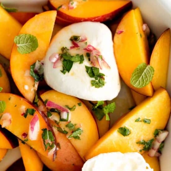 Peach Burrata Salad