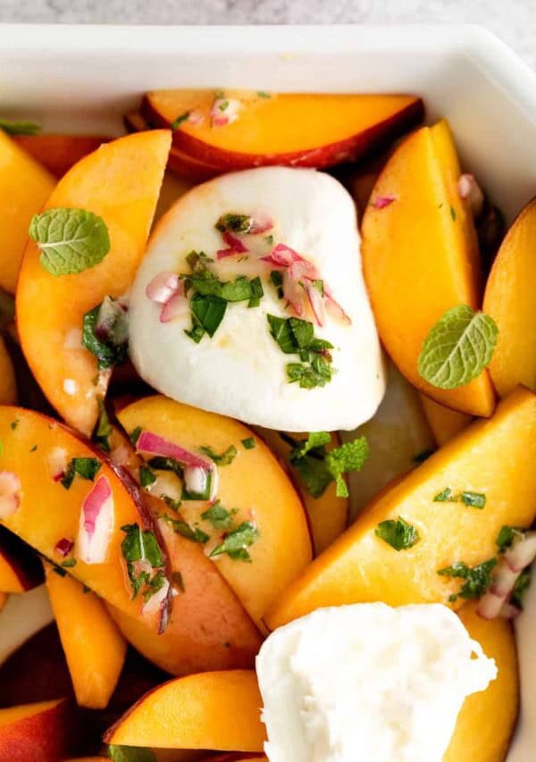 Peach Burrata Salad