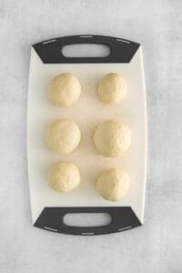 dough in 6 balls.