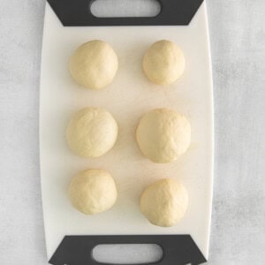 dough in 6 balls.