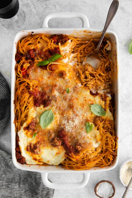 Baked Spaghetti with Cream Cheese The Cheese Knees
