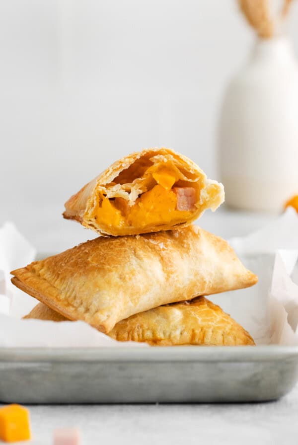 Ham and cheese hand pies.