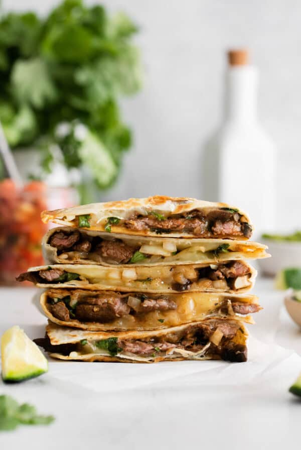 stack of quesadilla.