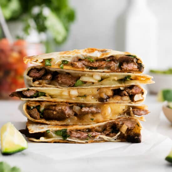 stack of quesadilla.