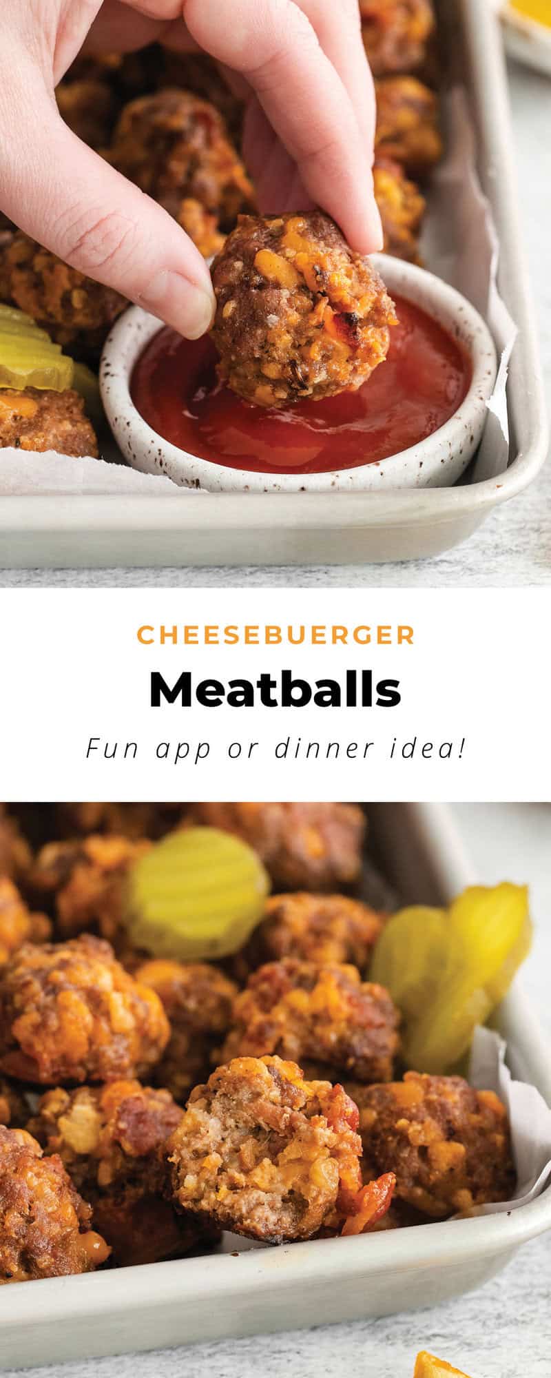 Cheeseburger Meatballs The Cheese Knees
