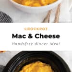 slow cooker mac and cheese pin.