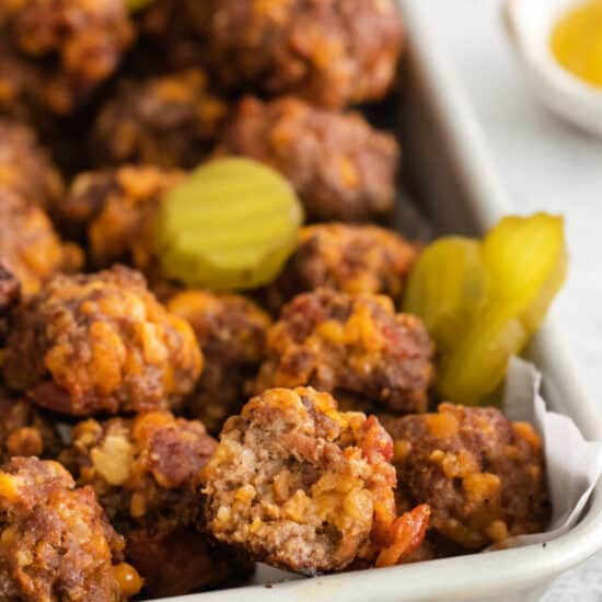 Cheeseburger meatballs.