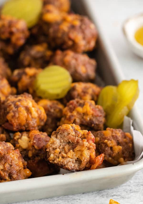 Cheeseburger meatballs.