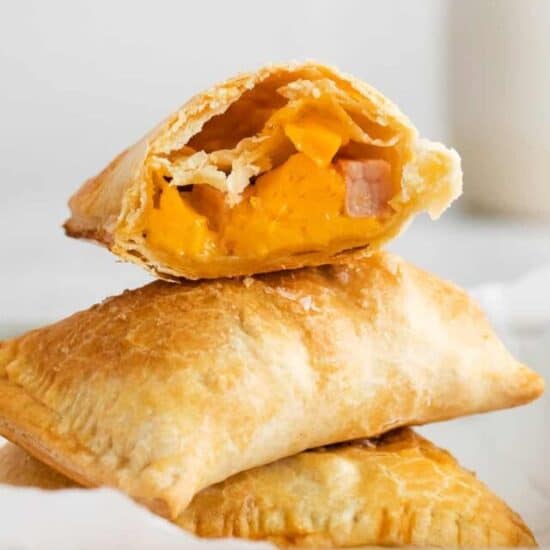 Ham and cheese hand pies.