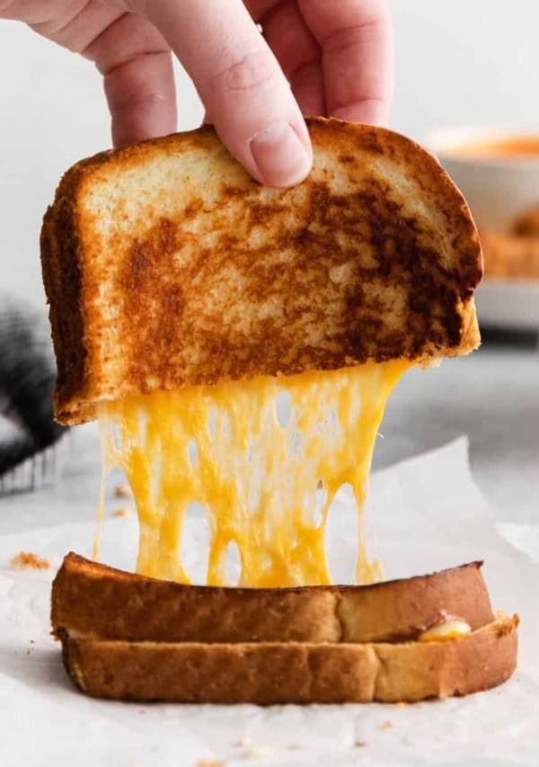 Grilled cheese with mayo.