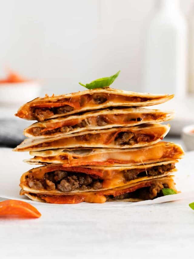 Pizza Quesadilla Recipe Cheese Knees