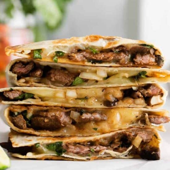 stack of quesadilla.