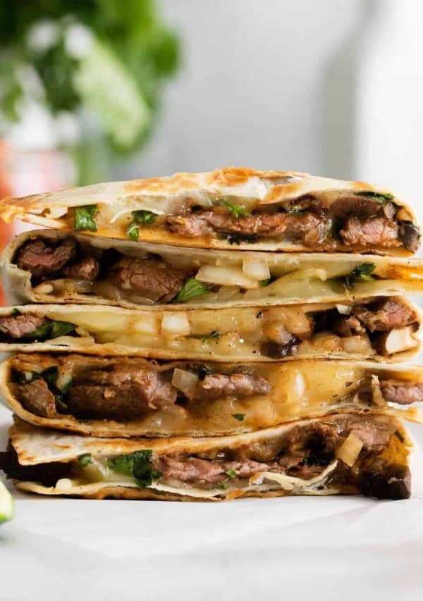 stack of quesadilla.