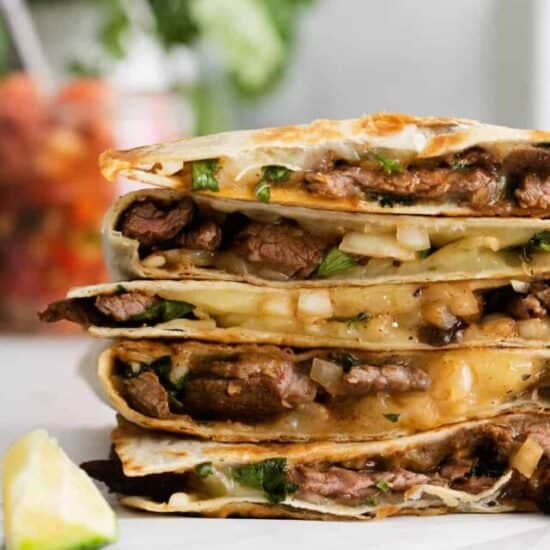 stack of quesadilla.