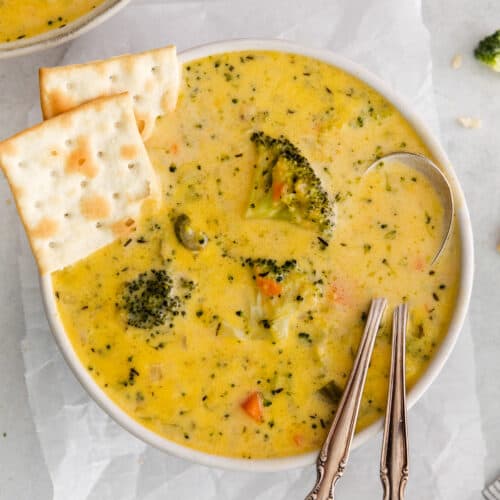 Worlds BEST Broccoli Potato Cheese Soup - The Cheese Knees