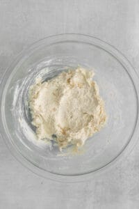 cream cheese in bowl.