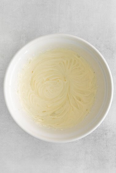 cream cheese filling in bowl.