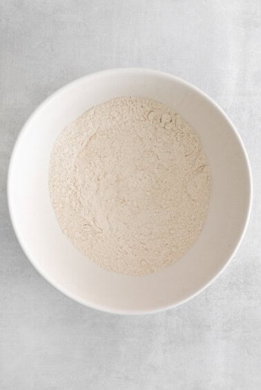 dry ingredients in bowl.