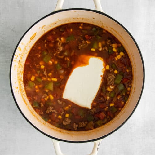 Creamy Taco Soup - The Cheese Knees