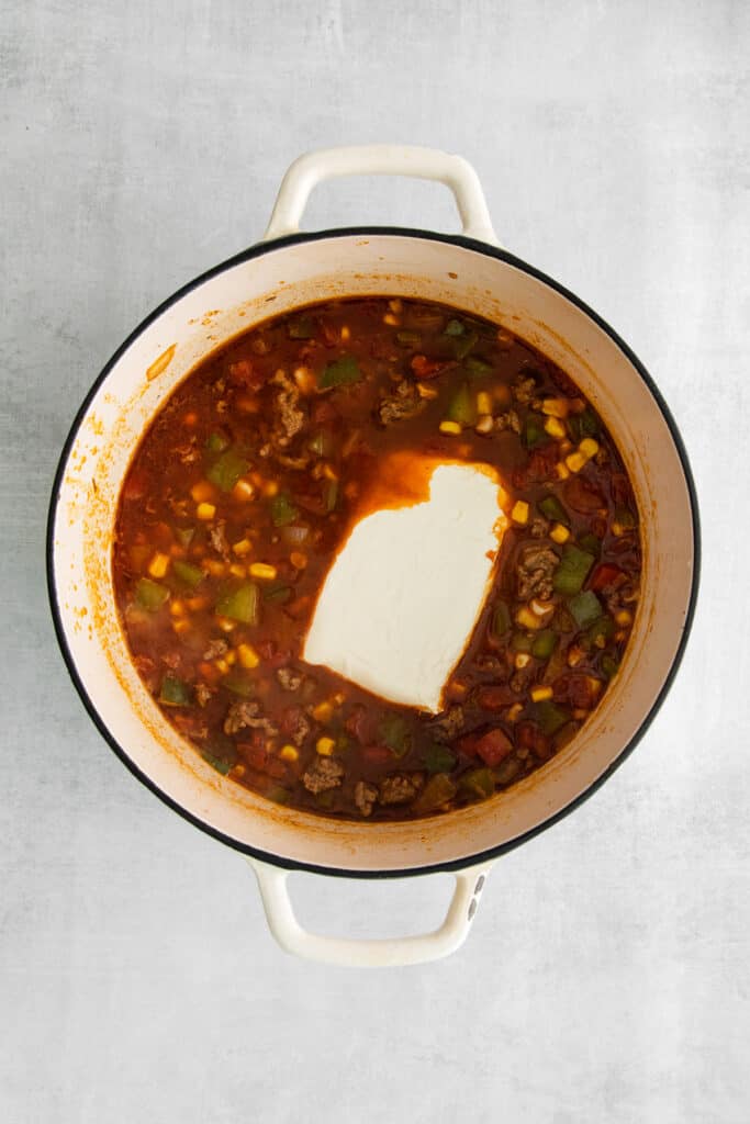 Creamy Taco Soup - The Cheese Knees