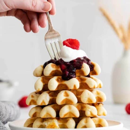 Cream Cheese Stuffed Waffles