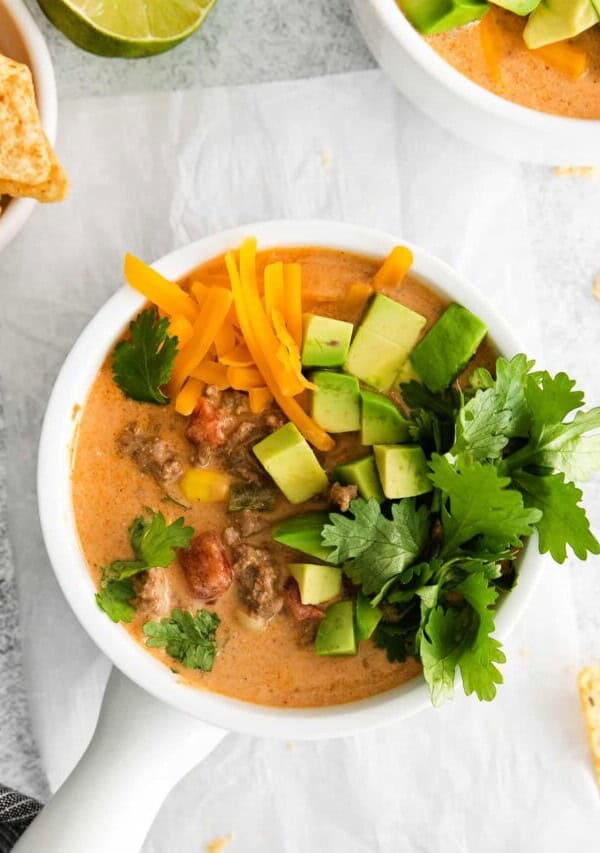 creamy taco soup