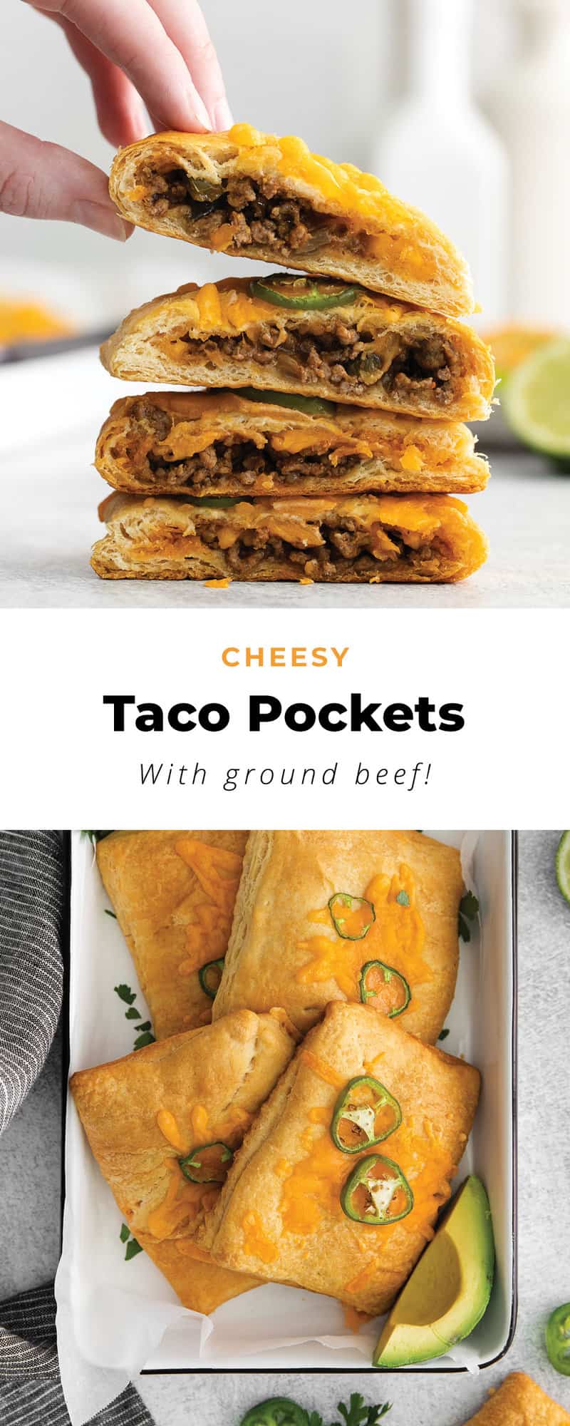 Easy Taco Pockets - The Cheese Knees