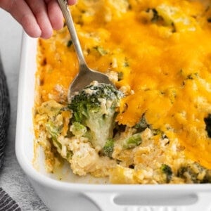 Broccoli cheese casserole.