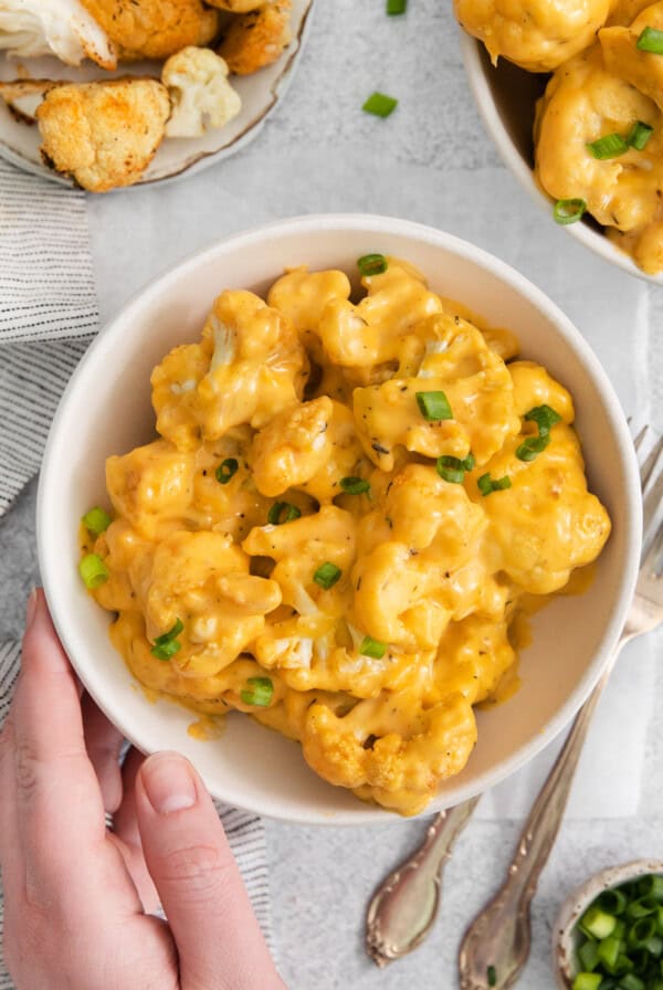 Cauliflower mac and cheese.