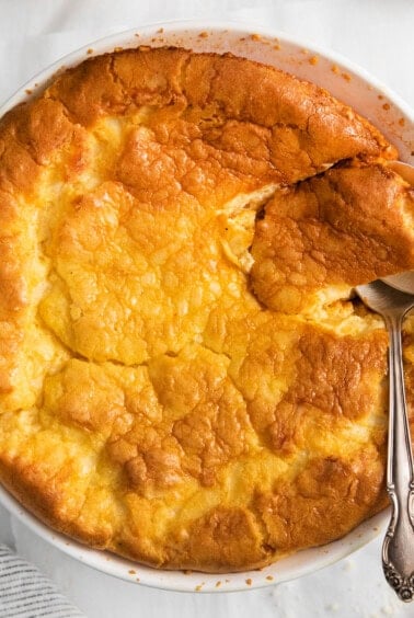 Cheese souffle.