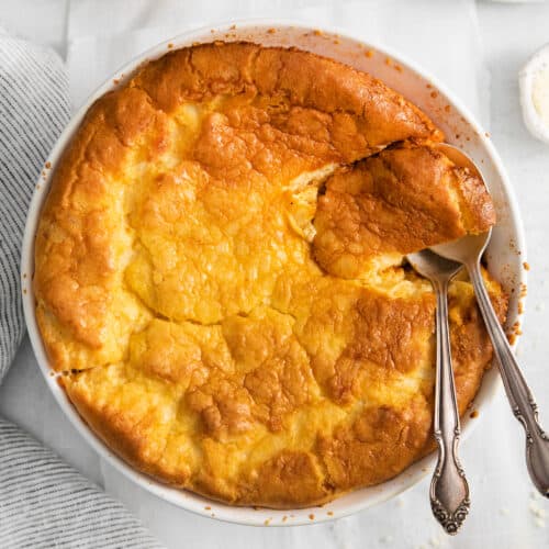 Cheese souffle.
