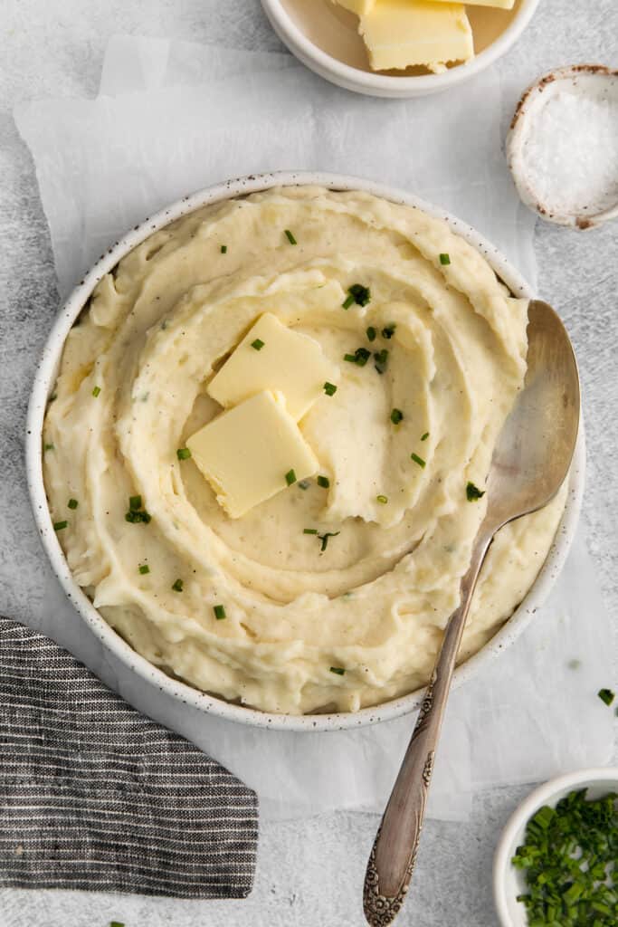 Cream Cheese Mashed Potatoes - The Cheese Knees