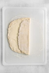 folding puff pastry.