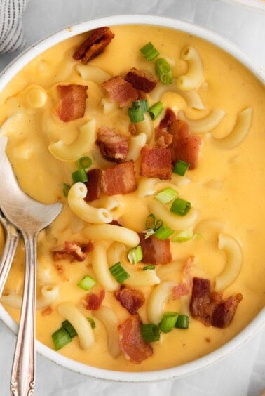 Mac and cheese soup.