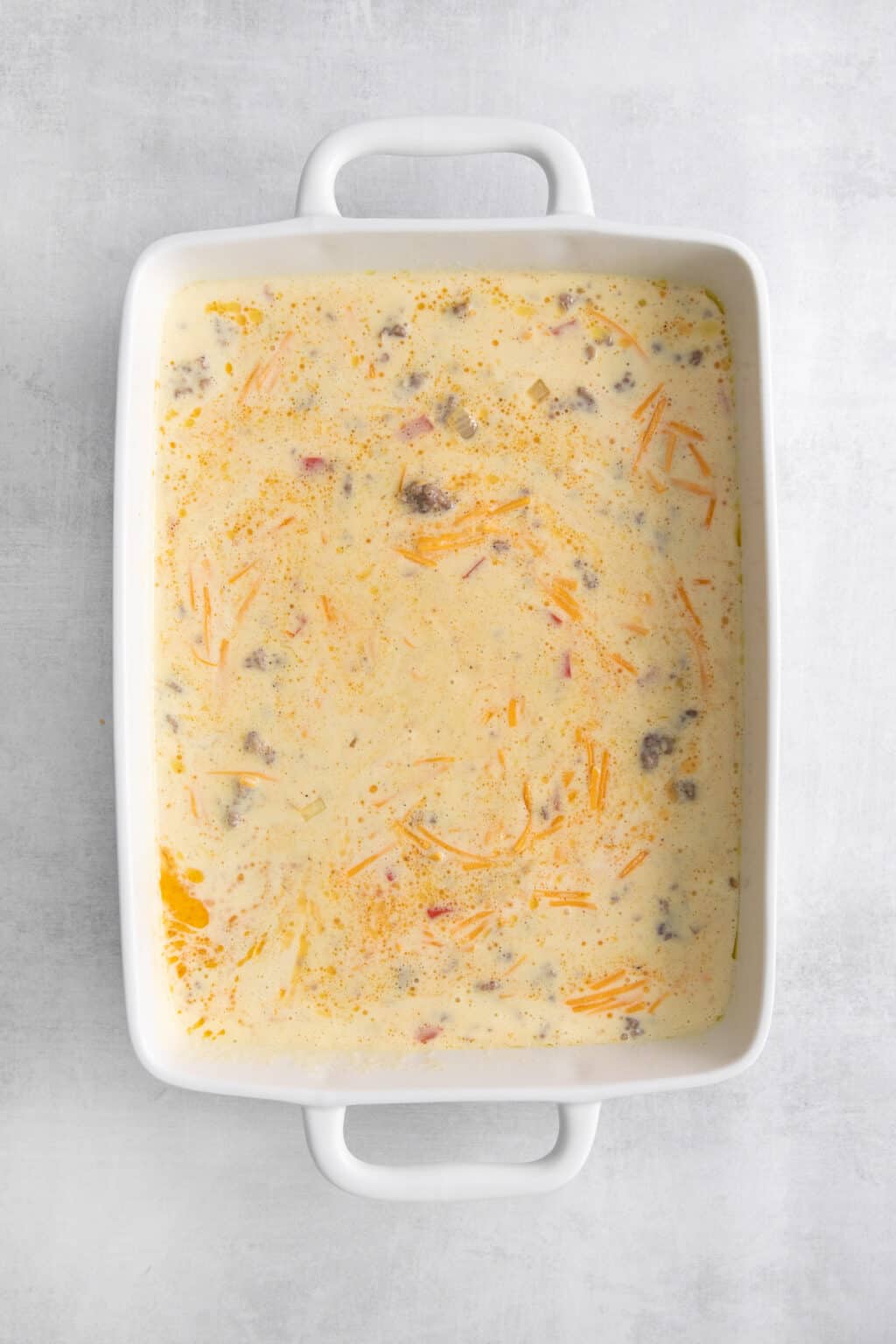 Easy Sausage Egg and Cheese Casserole - The Cheese Knees