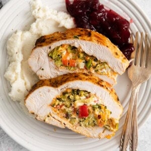 Stuffed turkey breast.