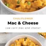 Cauliflower mac and cheese.