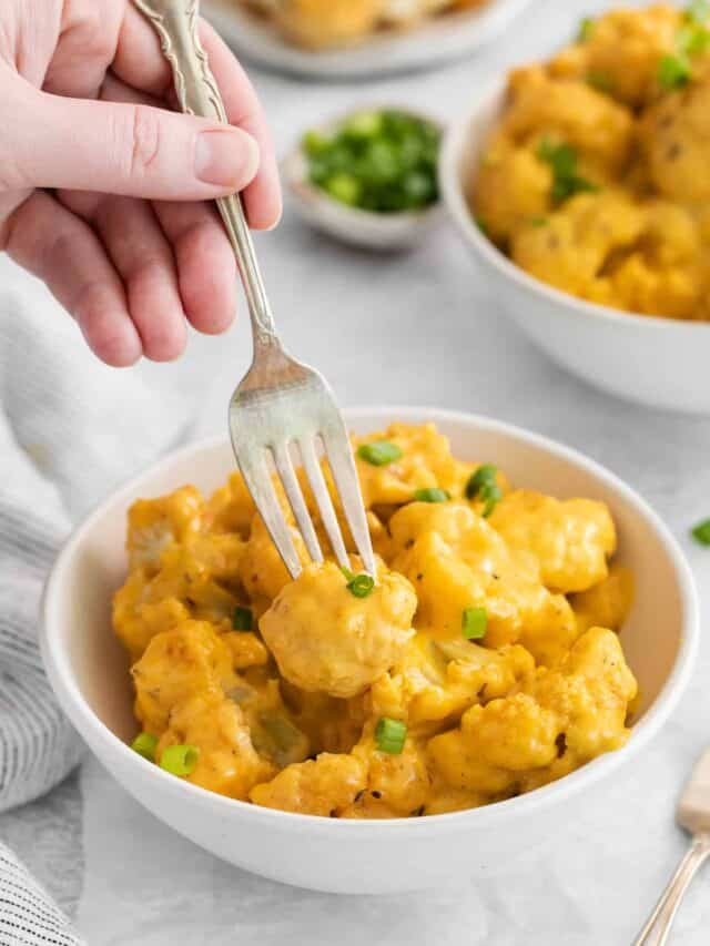 Cauliflower Mac and Cheese Cheese Knees