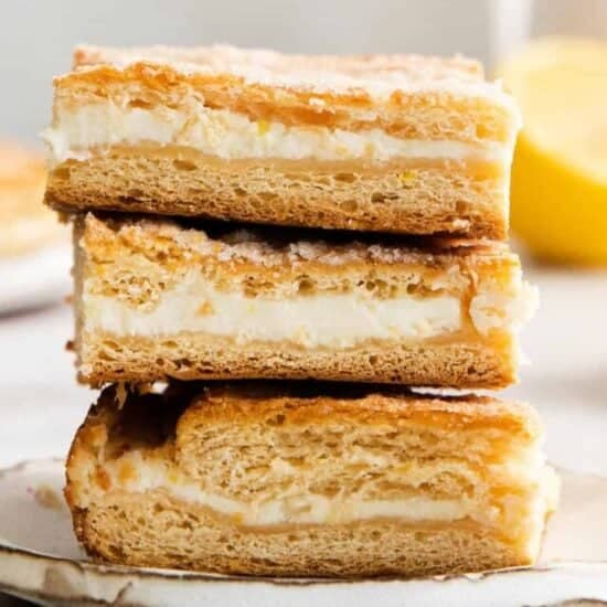 Lemon cream cheese bars.