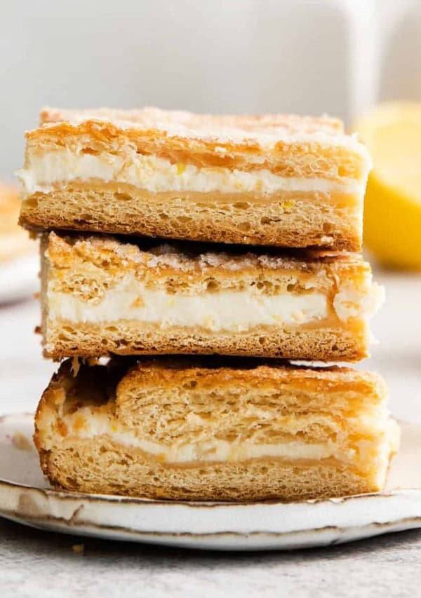 Lemon cream cheese bars.