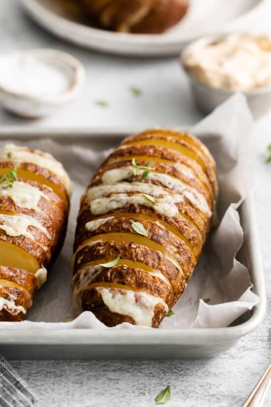 Air Fryer Hasselback Potatoes The Cheese Knees