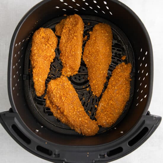 fried chicken in an air fryer.