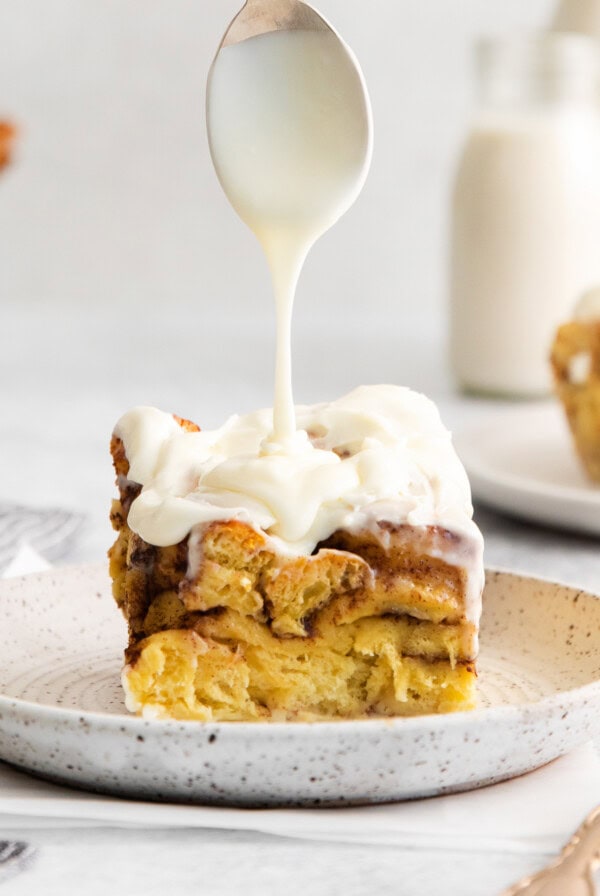 Cinnamon roll casserole.