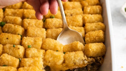 Tater Tot Hot Dish - The Cheese Knees