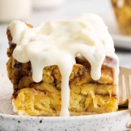 Cinnamon roll casserole.