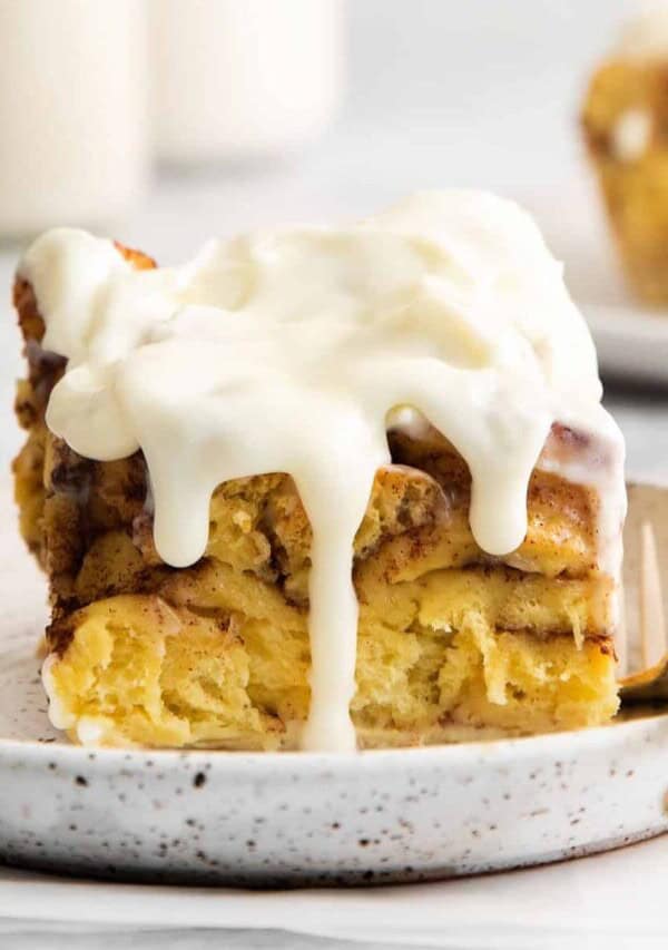 Cinnamon roll casserole.