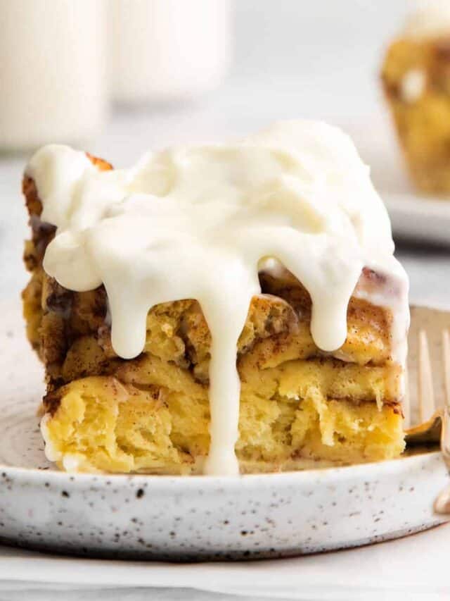 Cinnamon Roll Casserole Cheese Knees