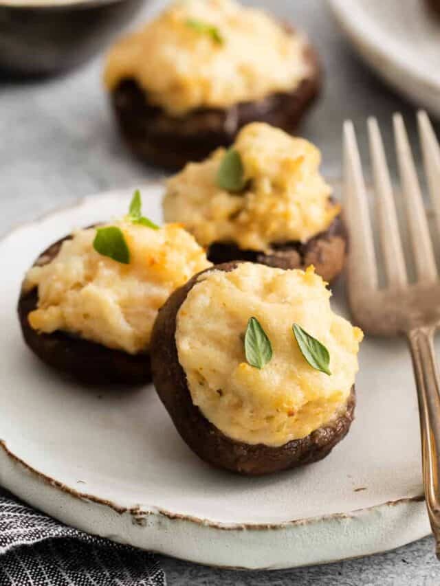 Crab Stuffed Mushrooms Cheese Knees