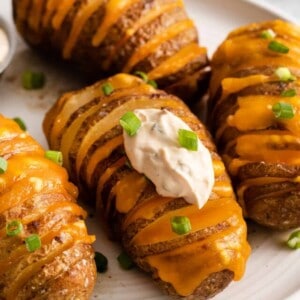 Cheesy Hasselback Potatoes